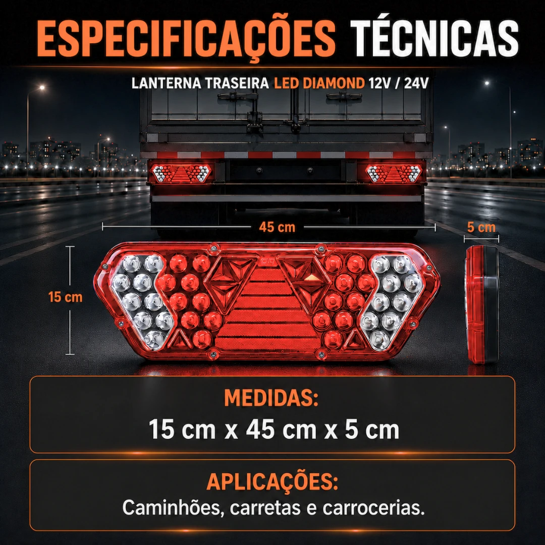 Lanterna Diamond LED, vista 2
